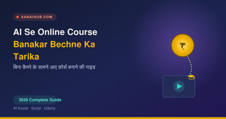 AI Se Online Course Banakar Bechne Ka Tarika (2026 Guide)