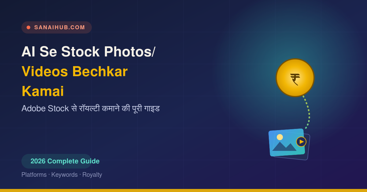 AI se stock photos videos bechkar kamai
